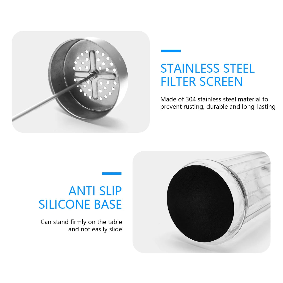 Beauty And Nail Art Disinfection Jar Stainless Steel Glass Filter Clean Silicone Adhesive Base Sterilization Container Tools