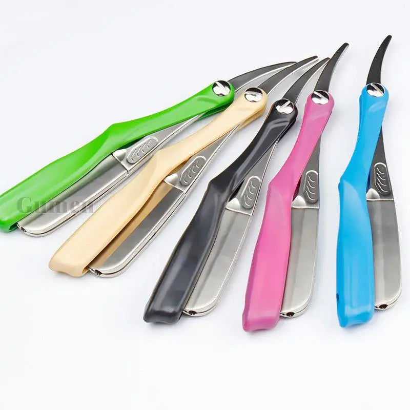 High-Quality Traditional Men's Razor Zinc Alloy Manual Shaver Beard And Facial Epilator Hairdresser For Feather Blade