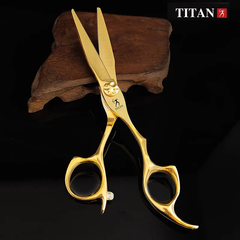 Titan Hairdressers scissors professional hair scissors gold hairdressing  barber salon tool cut scissors  free shipping