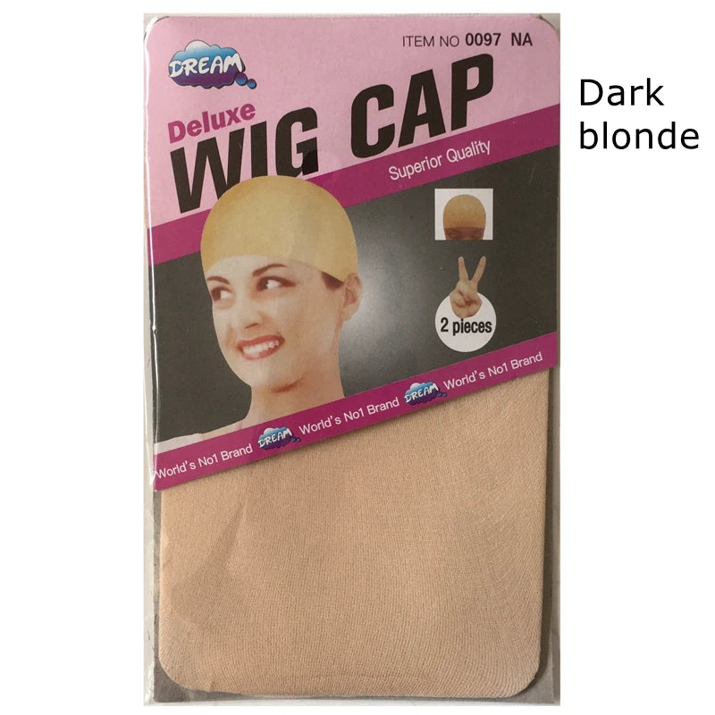 20 pieces (10 packs) Wig Cap Wig Nets Stretch Mesh Snood Hair Net Dark Beige Wig Caps