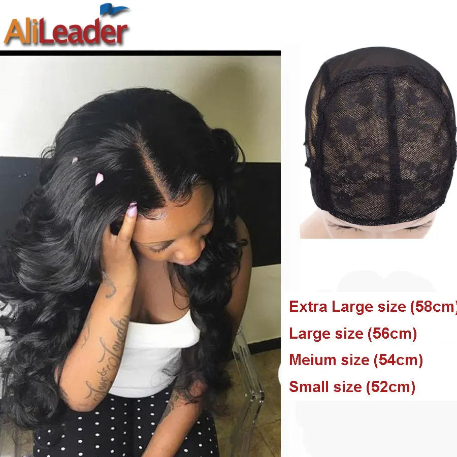 Hot Selling 5 Pcs New Fishnet Mesh Wig Cap Stretchable Lace Wig Caps For Making Wigs With Adjustable Straps Bonnet Perruque