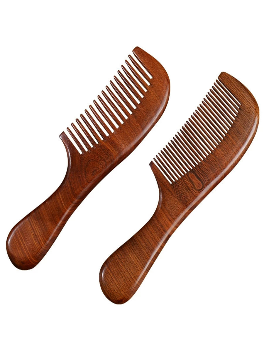 Natural Anti-Static Genuine Goods Ebony Men Large Tooth Comb