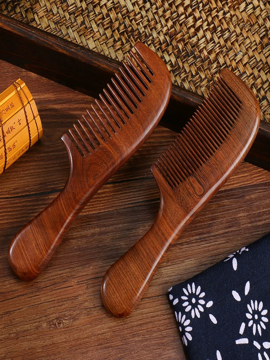 Natural Anti-Static Genuine Goods Ebony Men Large Tooth Comb