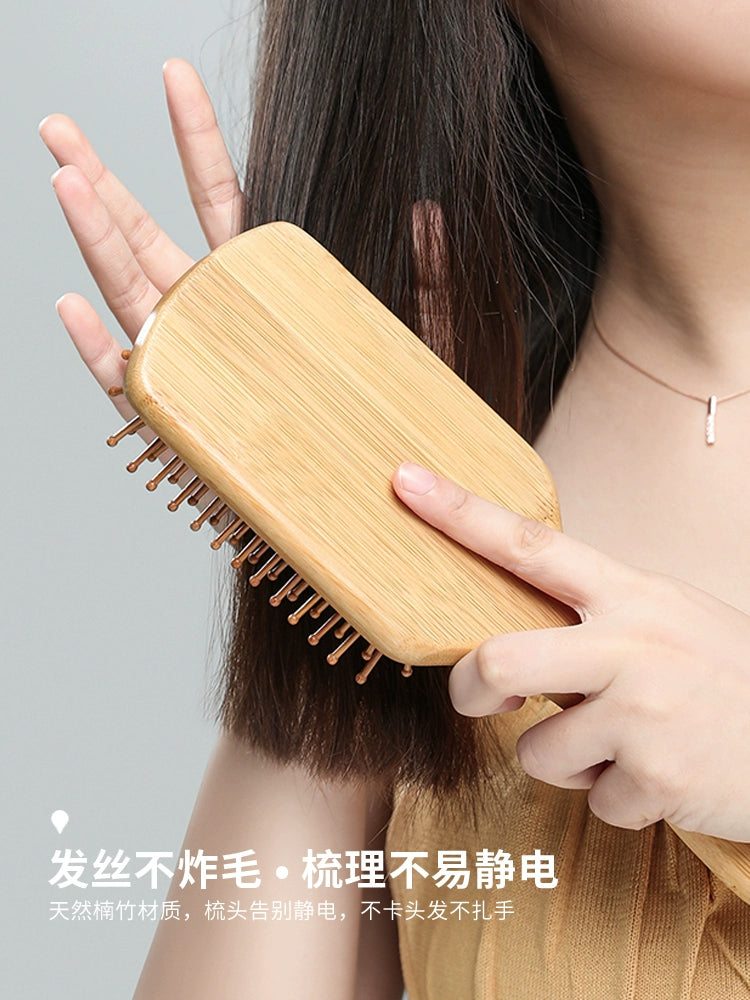 Head Meridian for Long Hair Electrostatic Bamboo Air Cushion Comb