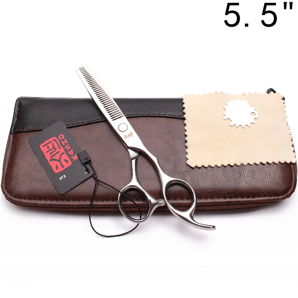 Professional Hair Scissors 5'' 6'' 7'' 8'' Japan Stainless Hairdressing Scissors Barber Thinning Shears Hair Cutting Scissors