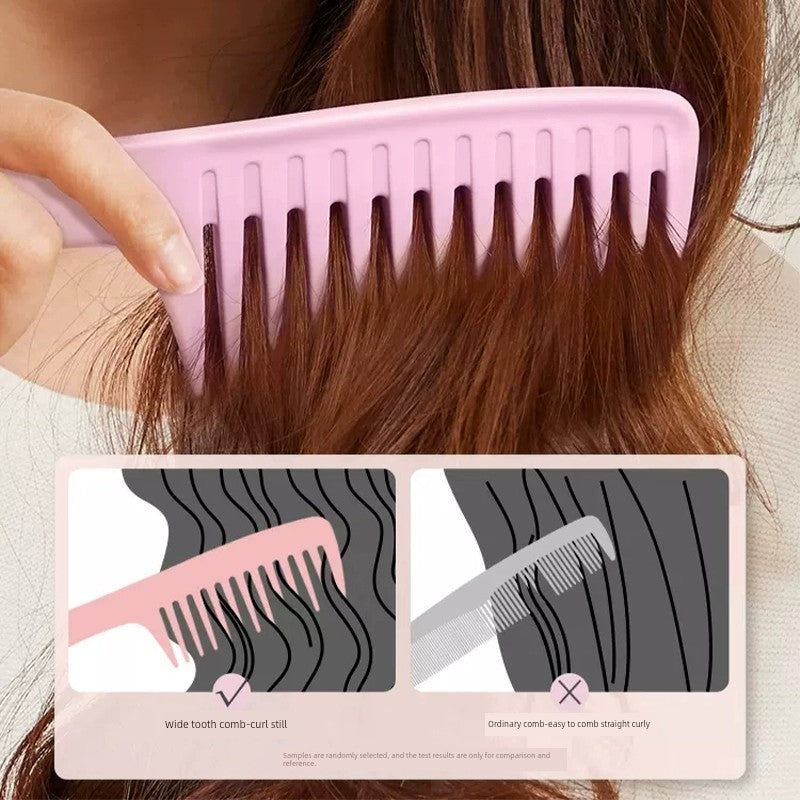 Large Tooth Comb for Women Only Wide-Tooth Comb Curly Long Hair Shunfa Curly Hair Perm Big Comb Hair Household Comb