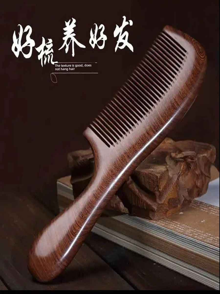 Natural Anti-Static Genuine Goods Ebony Men Large Tooth Comb