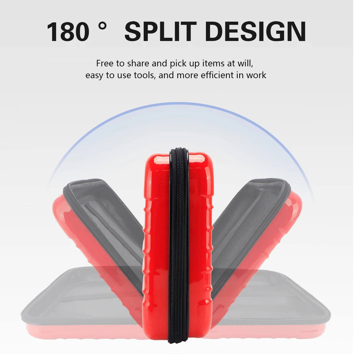 Barbershop Shockproof Hair Scissors Case Bag Crush Resistance Suitcase Waterproof Non-defrmation Tools Black Red Barber Box