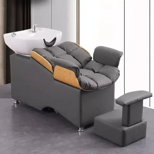 Comfy Luxury Shampoo Bed Modern Washing Hair Beauty Hairdressing Shampoo Bed Salon Equipment Silla De Barbero