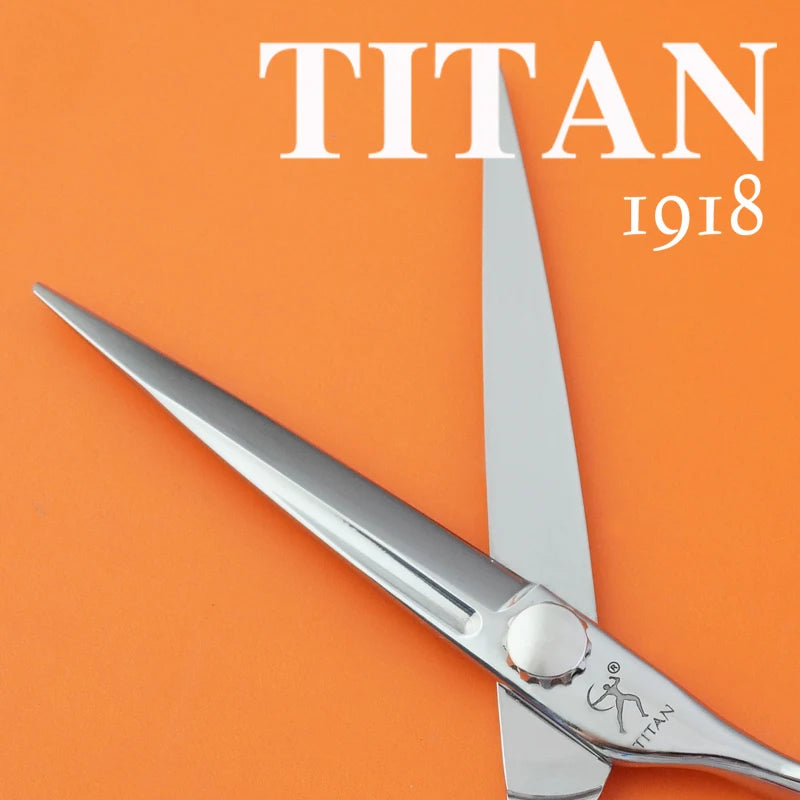 TITAN hair scissors cut hair shears cutting hairdressing  JAPAN ATS314 steel, hand made sharp scissors