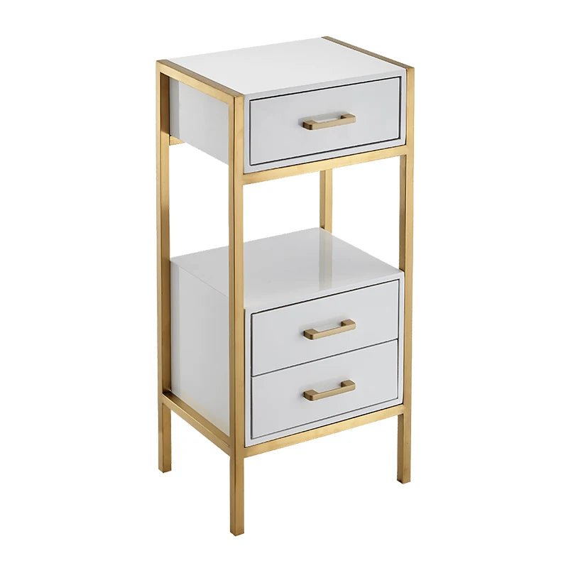 New Arrival Wholesale Luxury Golden Stainless Steel Salon Beauty Cart Rolling Trolley With 4 Wheels