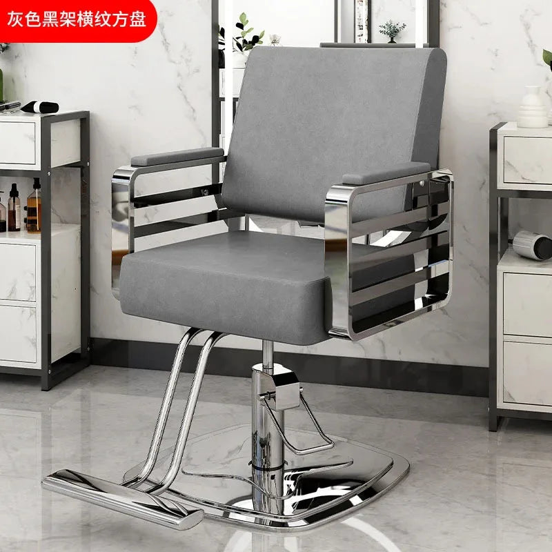 Simple Hair Salon Barber Chairs Light Luxury Salon Furniture for Beauty Salon Chair Lift Swivel Chair Special Hairdressing Chair