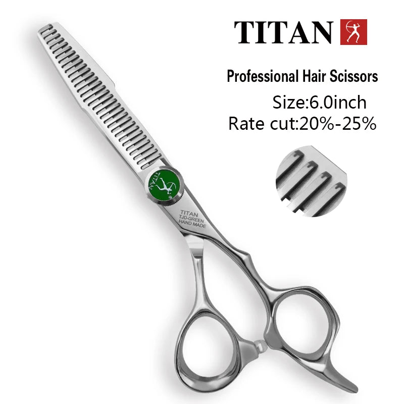 Titan Hairdressing Scissors 6 Inch Hair Scissors Professional Barber Scissors Cutting Thinning Styling Tool Hairdressing Shear