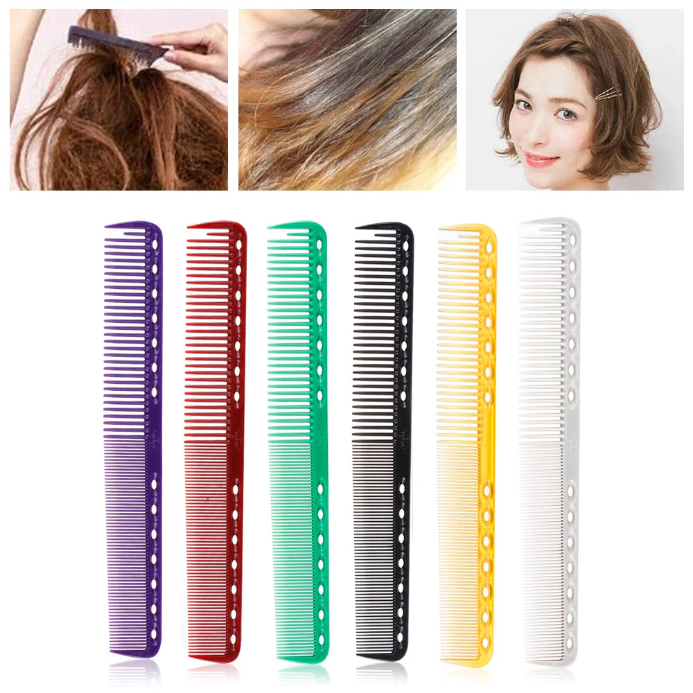 Hair Combs Professional Carbon Anti-static Hairdressing Brush Candy Color Salon Flattop Hair Cutting Comb Hair Care Styling Tool