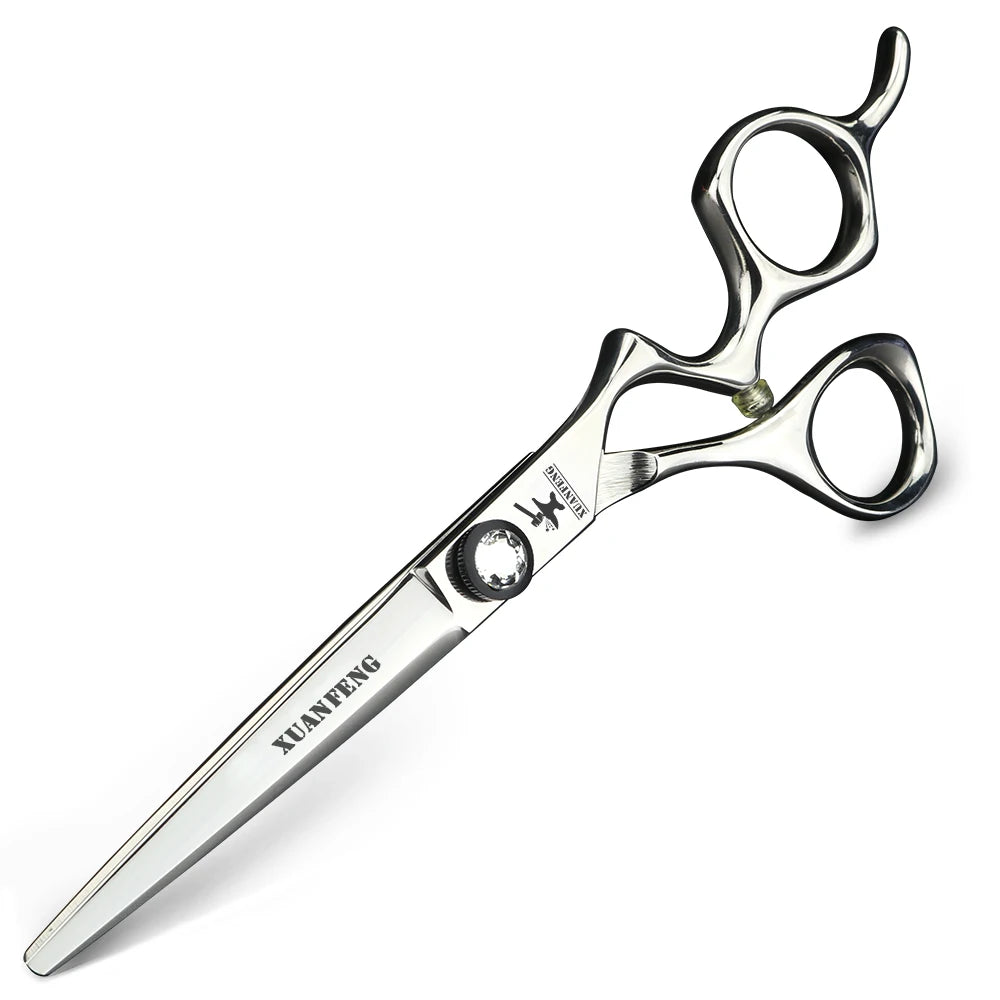 Aurora professional barber scissors 6 inch Japanese 440C steel hair scissors Cutting and thinning scissors