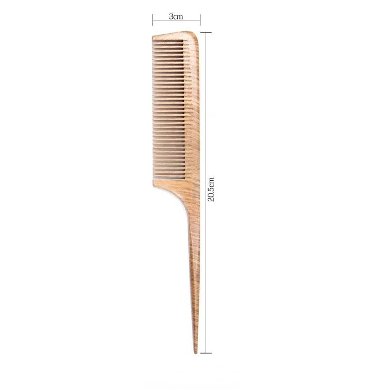 Natural Pear Blossom Bamboo Wood Comb Anti Tangling Static