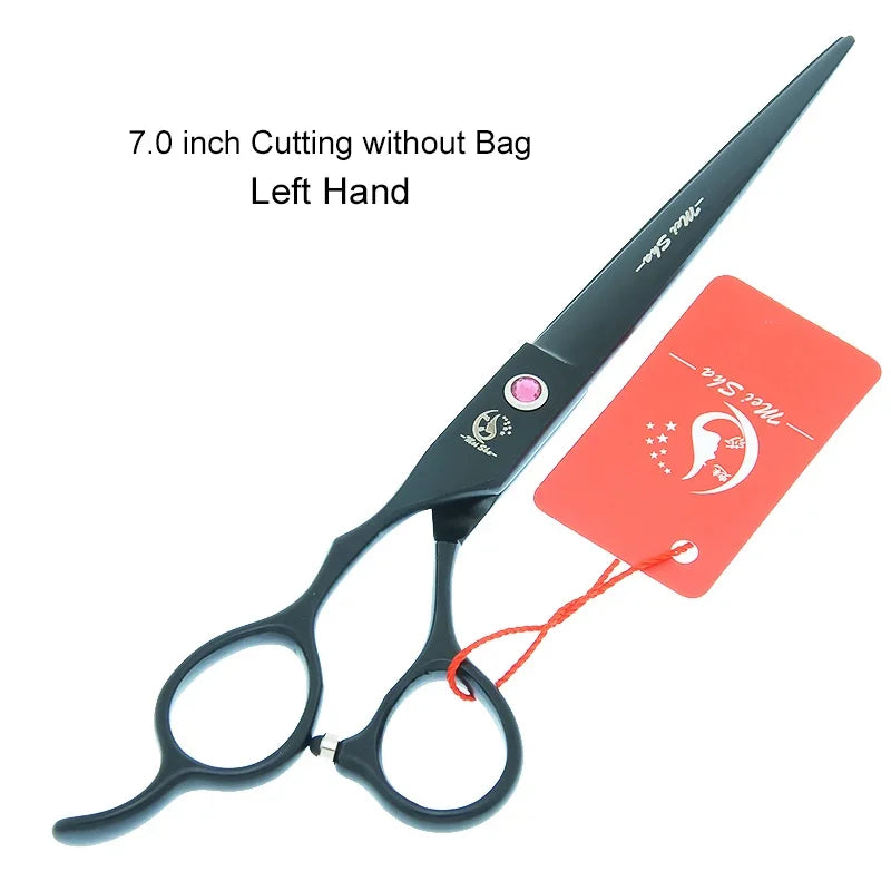 Meisha 7 inch Left Hand Hairdressing Cutting Scissors Professional Barber Shears Japanese Steel Salon Left-hand Clippers A0185A