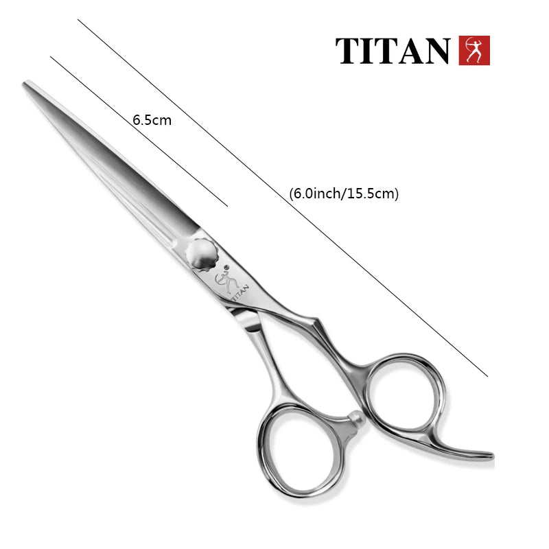 TITAN hair scissors cut hair shears cutting hairdressing  JAPAN ATS314 steel, hand made sharp scissors