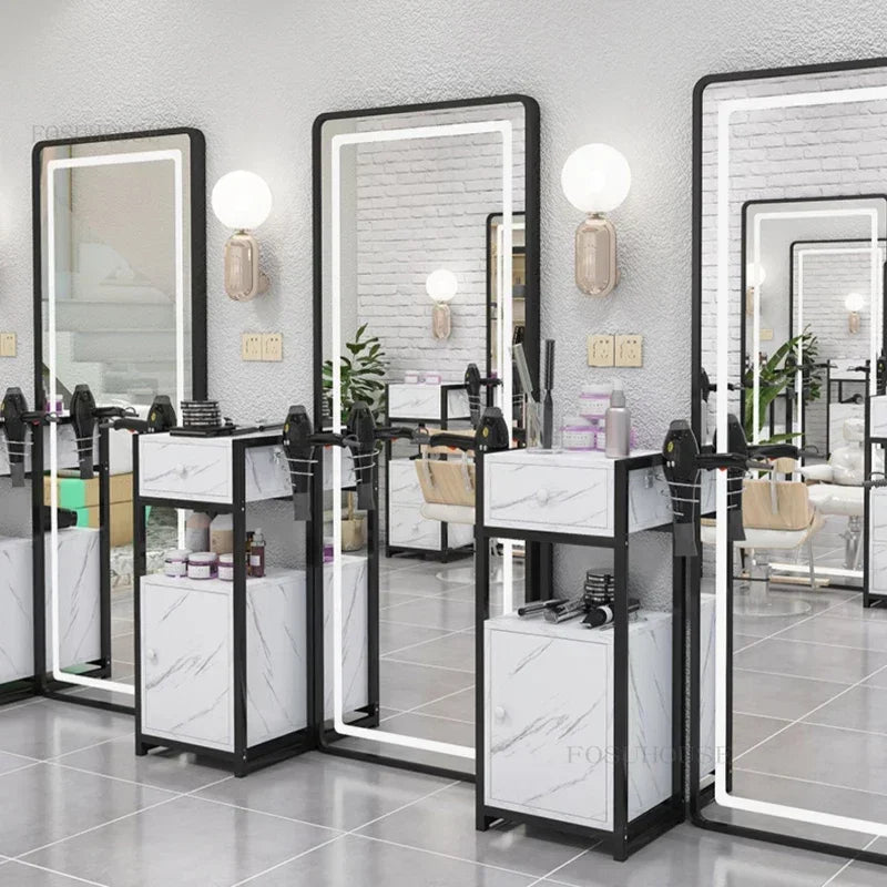 Barber Shop Tool Cabinet Beauty Salon Salon Trolley Shelf Barber Shop Tool Table Hair Salon Special Cabinet Hair Cutting Cabinet