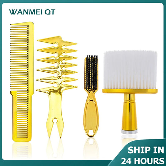 3pcs/4pcs Professional Haircut Set Barbershop Wide toothed comb Brush Tools Salon Hairstylist Hair Cutting Styling Accessories