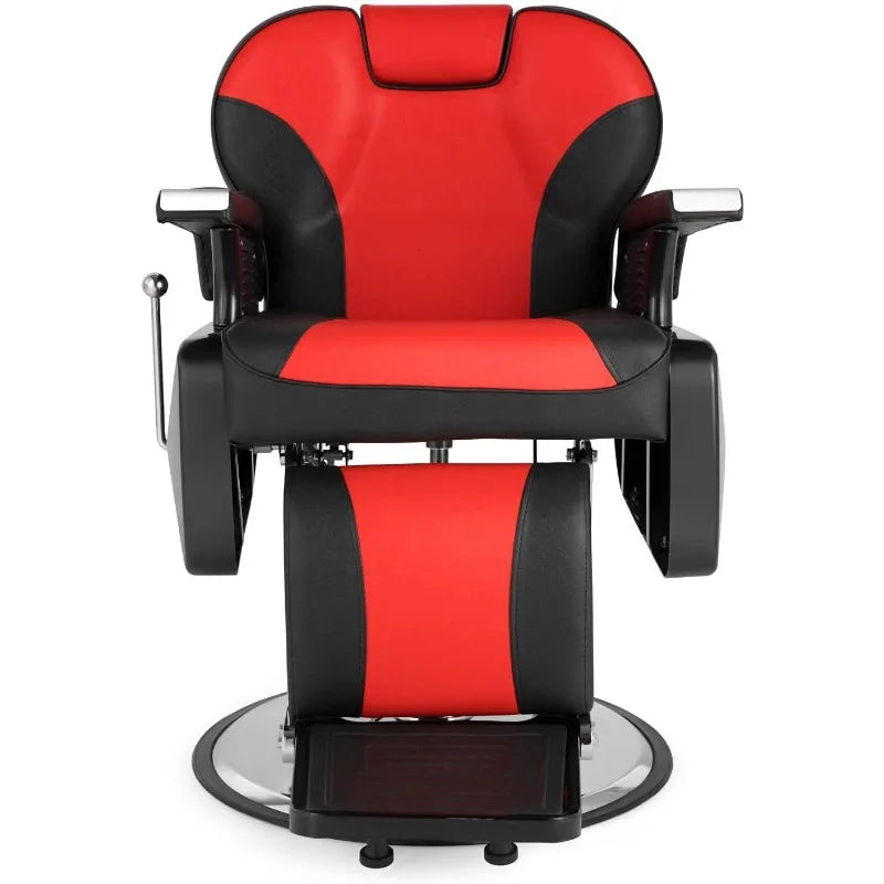 All Purpose Hydraulic Barber Chair Recline 360 Degree Swivel Height Adjustable Heavy Duty Hairdresser Chair Beauty Salon Spa