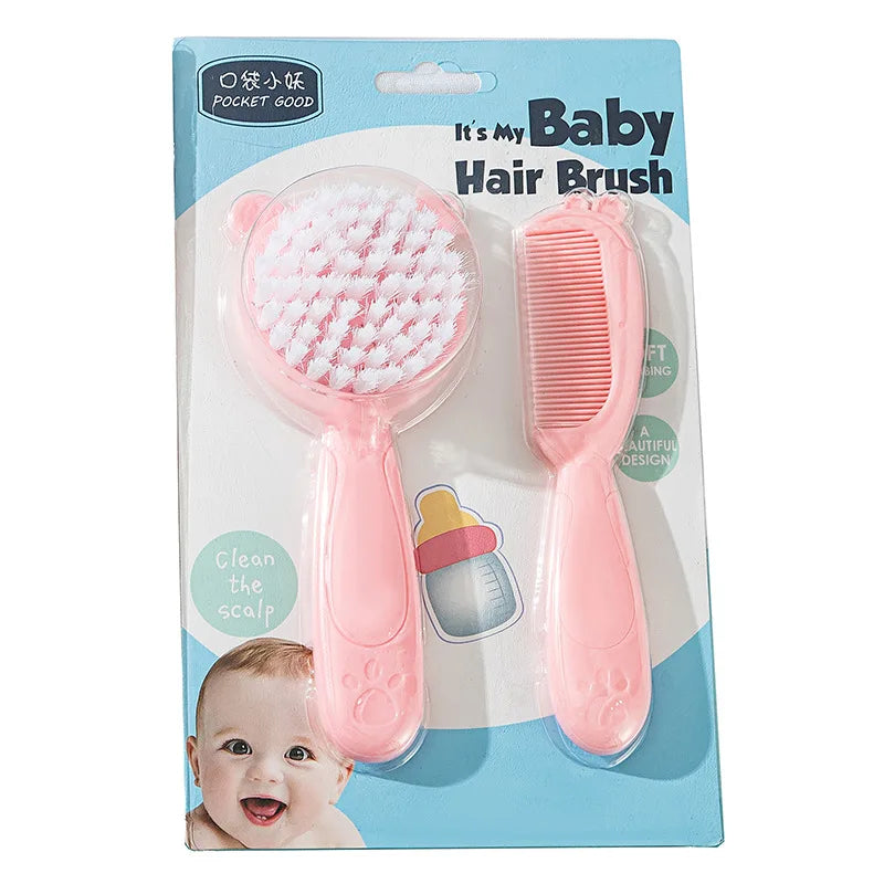 Baby Comb Hair Removal Brush Newborn Boys and Girls Baby Shampoo Soft Brush Suitable for 0-3 Years Old Babies