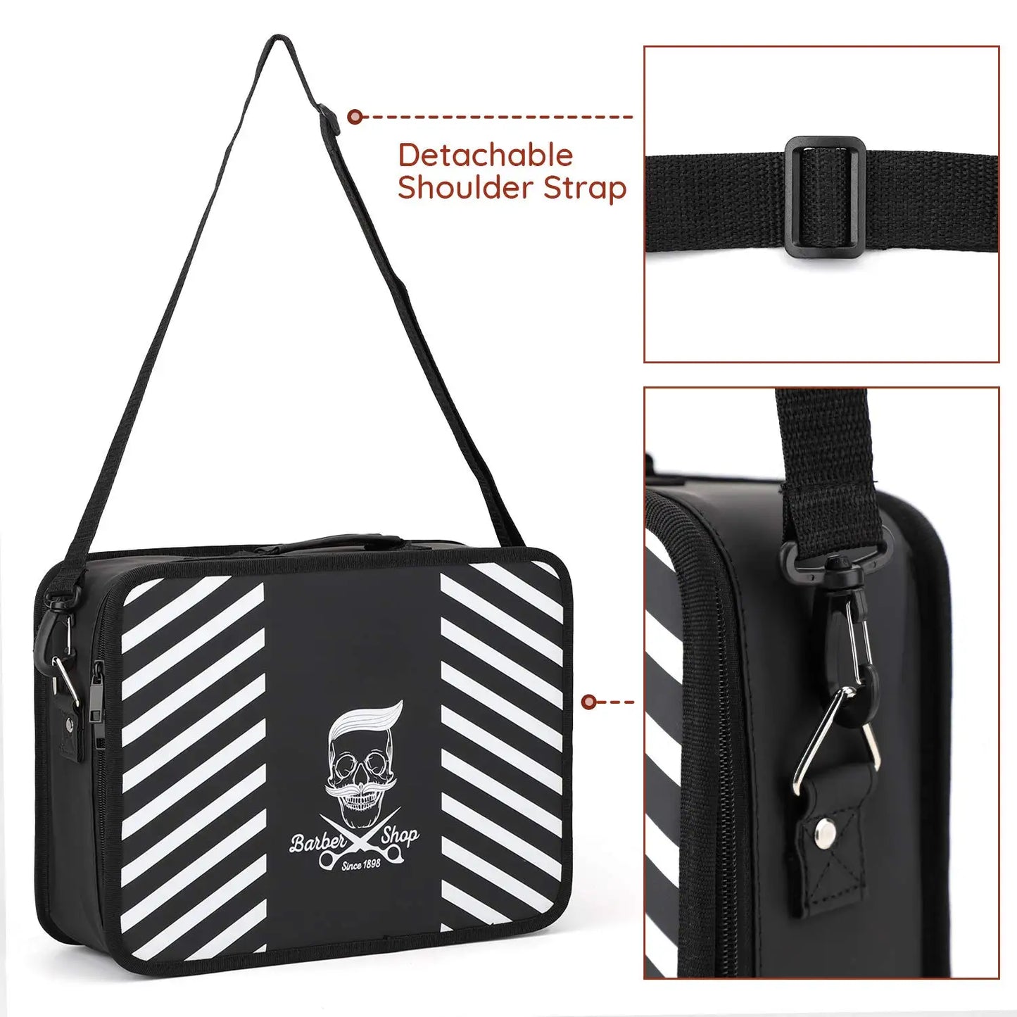 Barber Tools Storage Bag Haircut Scissors Valise Multi-Function Organizer Clipper Combs Large Capacity Case Styling Tools