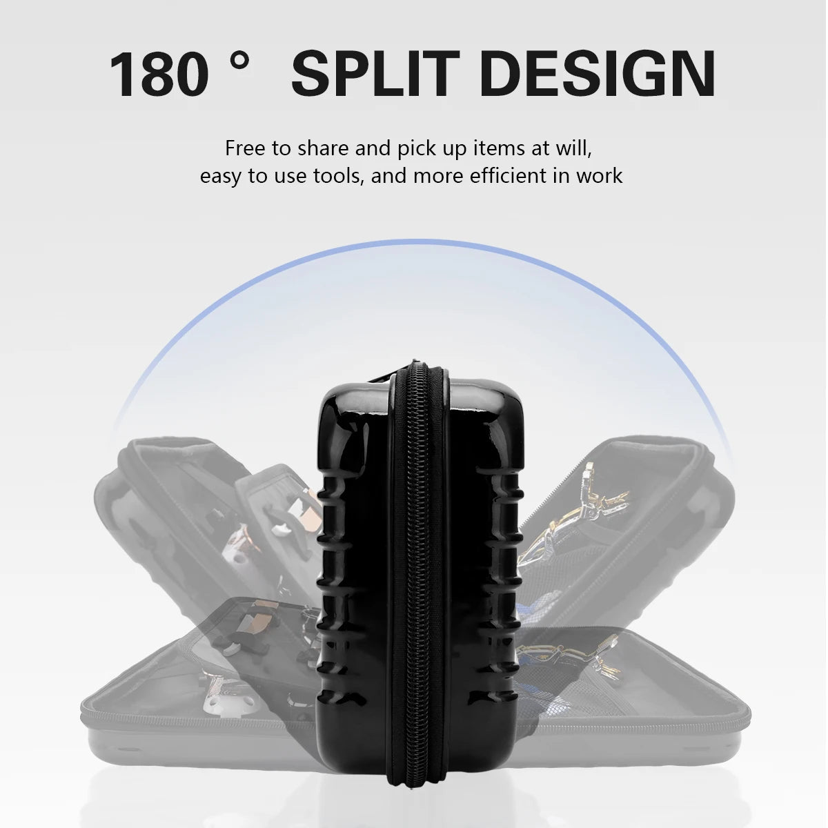 Barbertop Shockproof Hair Scissors Case Bag Crush Resistance Suitcase Waterproof Non-defrmation Styling Tool Barber Box