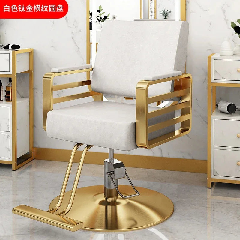 Simple Hair Salon Barber Chairs Light Luxury Salon Furniture for Beauty Salon Chair Lift Swivel Chair Special Hairdressing Chair