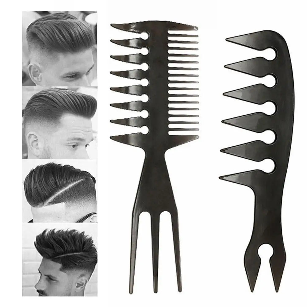 Beard Template Right Angle Comb  Men's Retro Back And Head Styling Artifact  Texture Comb  Double Sided Comb Insertion