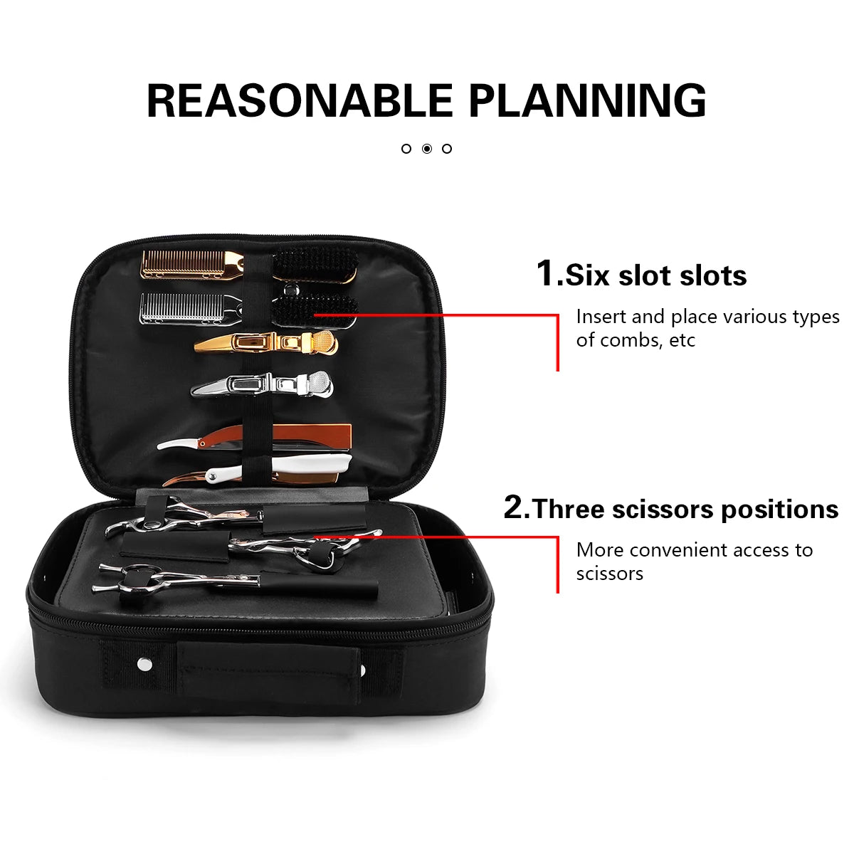 New Barber Hair Scissors Bag Salon Hairdresser Makeup Handbag Professional Large Capacity Clipper Box Portable Hairstyling Tools