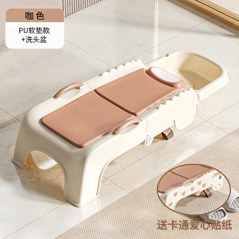 Hair Washing Recliner Pregnant Women Shampoo Chairs Household Childrens Foldable Adult Shampoo Chairs Comfort Furniture HYSC