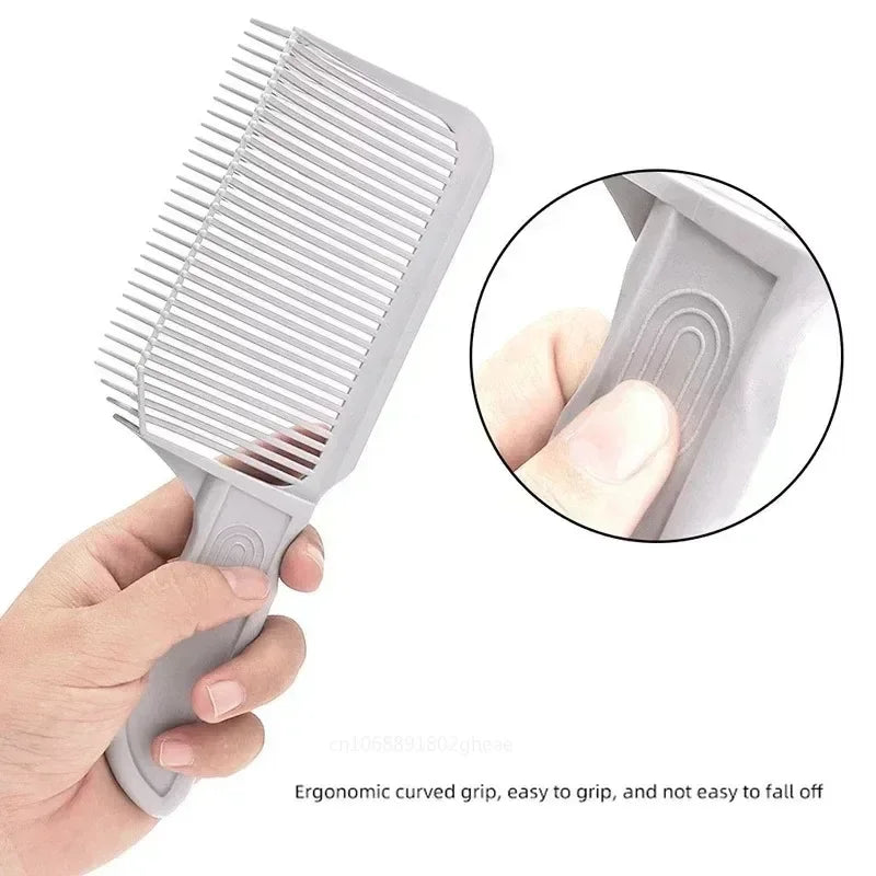 Barber Fade Comb Hairdressing Essential for Blending Hairstyles Heat Resistant Brush for Men's Tapered Haircuts