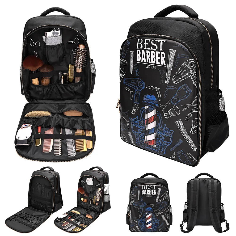 New Portable Barber Salon Hairdresser Makeup Backpack Professional Large Capacity Multifunctional Hairdressing Travel Bags