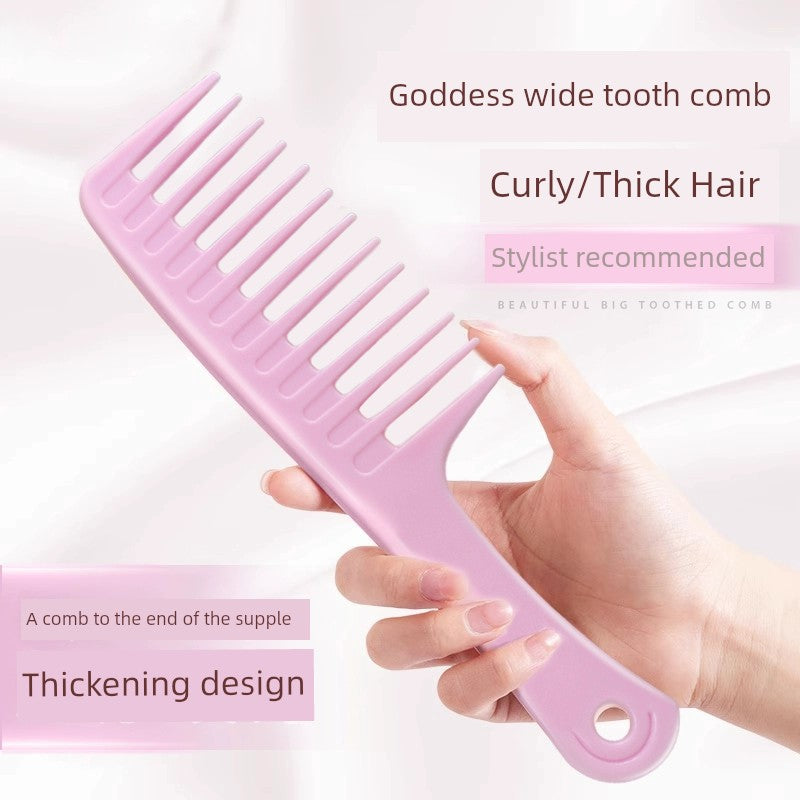 Large Tooth Comb for Women Only Wide-Tooth Comb Curly Long Hair Shunfa Curly Hair Perm Big Comb Hair Household Comb