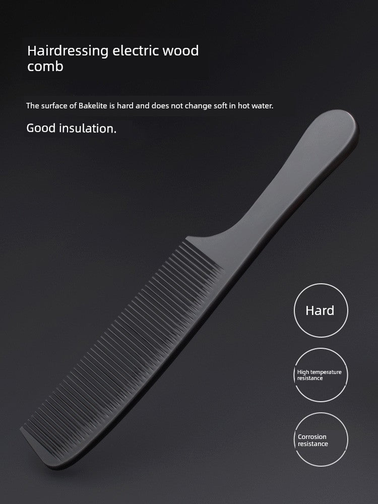 Hair Salon Professional Haircut Comb Haircut Hairdressing Flat Comb Hair Comb for Man Apple Comb Ultra-Thin Bakelite Dedicated for Hair Stylist