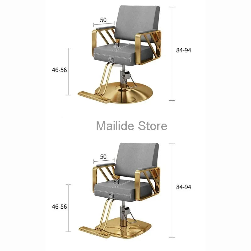 Simple Hair Salon Barber Chairs Light Luxury Salon Furniture for Beauty Salon Chair Lift Swivel Chair Special Hairdressing Chair