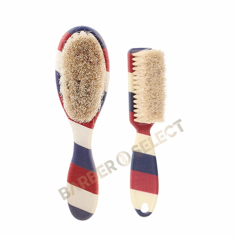 New Professional Barber Shaving Beard Brush Removal Neck Dusting Horse Hair Brushes Face Mustache Salon Cleaning Styling Tools