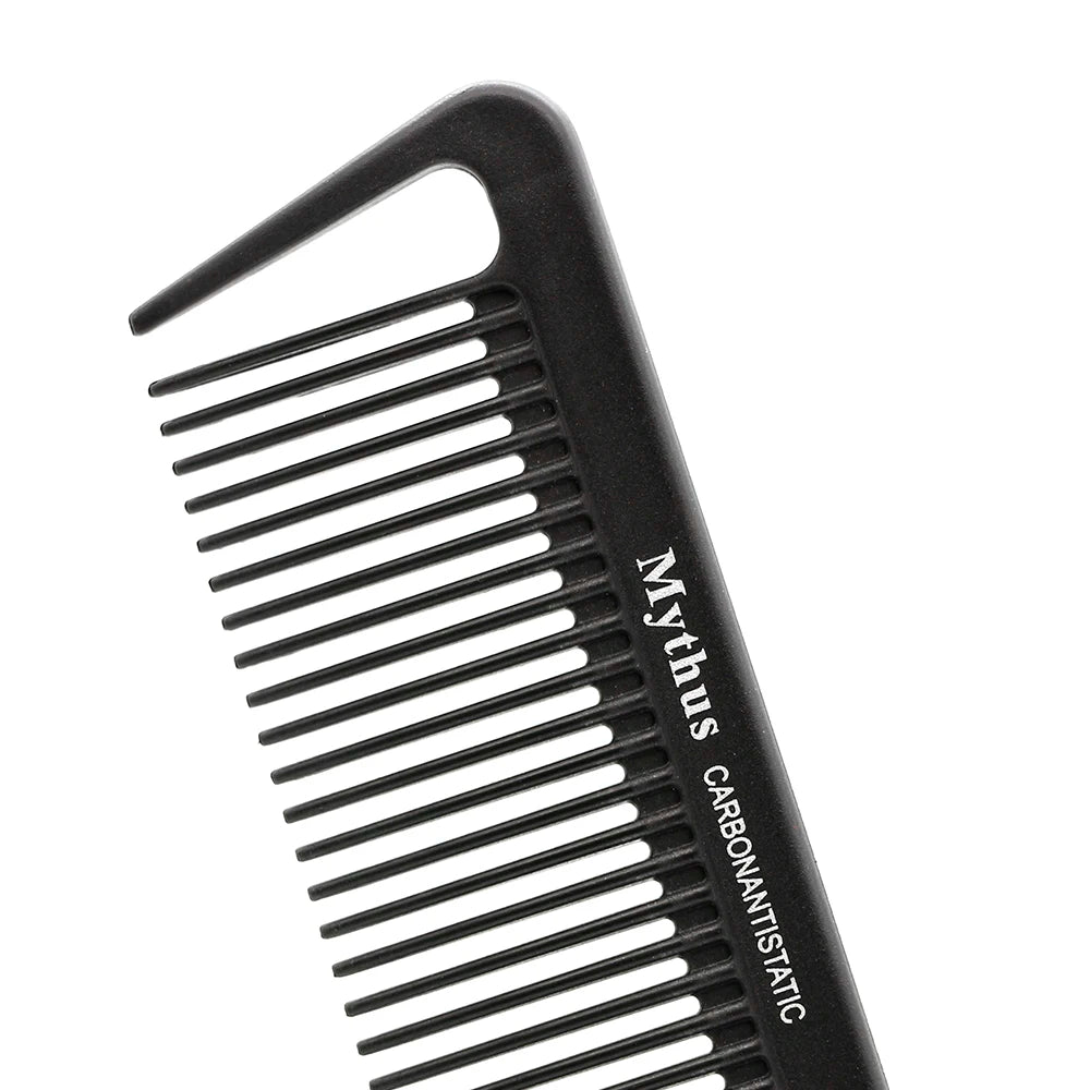 Carbon Hair Comb 9/pcs Lot Black hair Cutting Combs Set, Hair Tail Comb in Different Design For Professional Usage, T&G-9