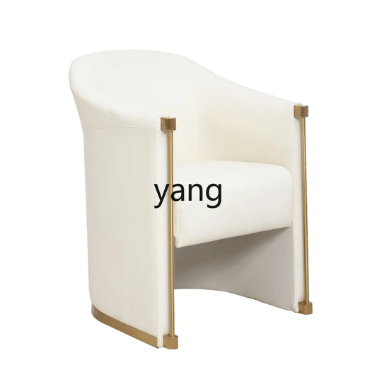 CX for Hair Salon Waiting Chair Stainless Steel Personalized Rest Area Leisure Sofa