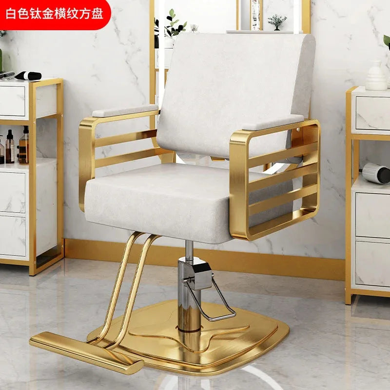 Simple Hair Salon Barber Chairs Light Luxury Salon Furniture for Beauty Salon Chair Lift Swivel Chair Special Hairdressing Chair