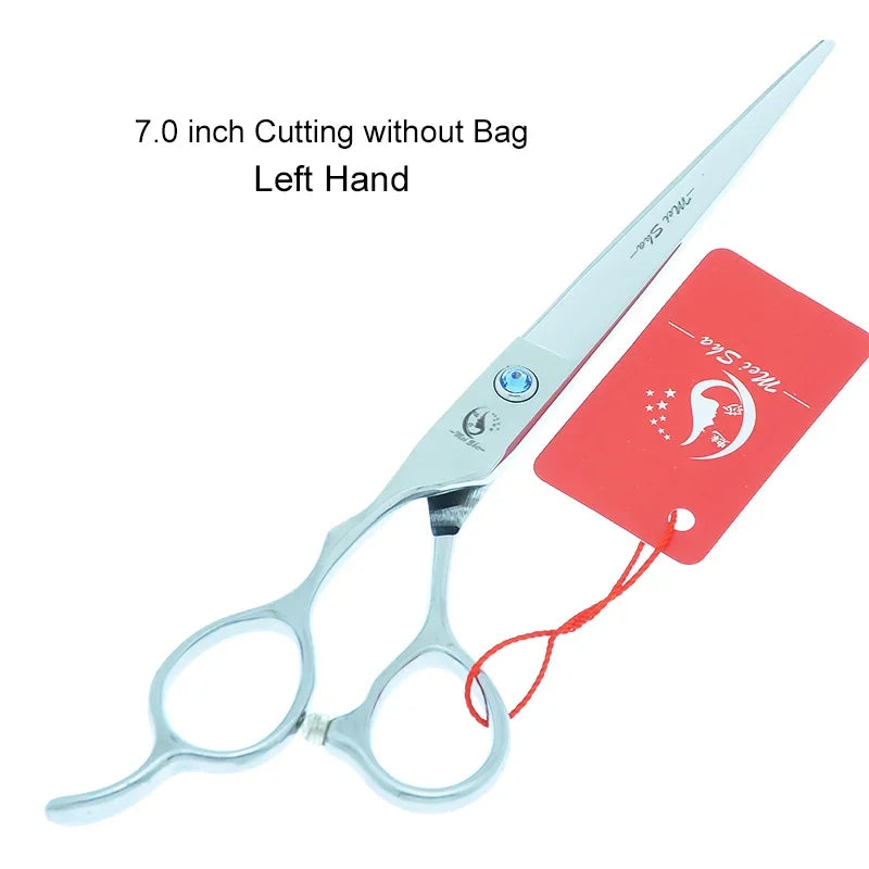 Meisha 7 inch Left Hand Hairdressing Cutting Scissors Professional Barber Shears Japanese Steel Salon Left-hand Clippers A0185A