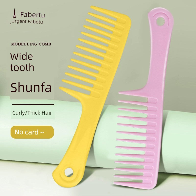 Large Tooth Comb for Women Only Wide-Tooth Comb Curly Long Hair Shunfa Curly Hair Perm Big Comb Hair Household Comb