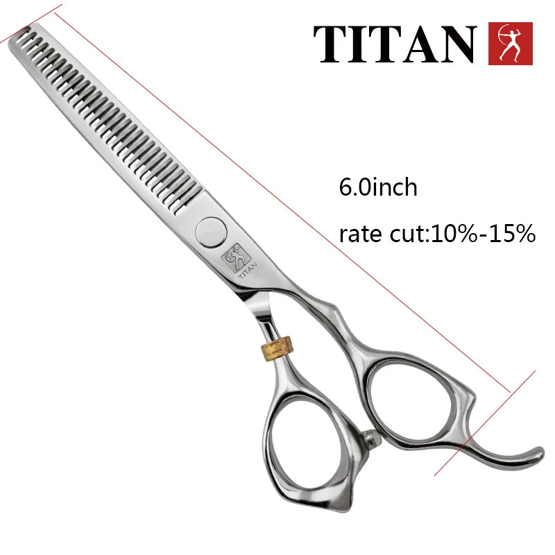 TITAN  Professional barber tools hair scissor Cutting thinning hairdressing shear 5.0/5.5/6.0/6.5inch Japan 440C steel