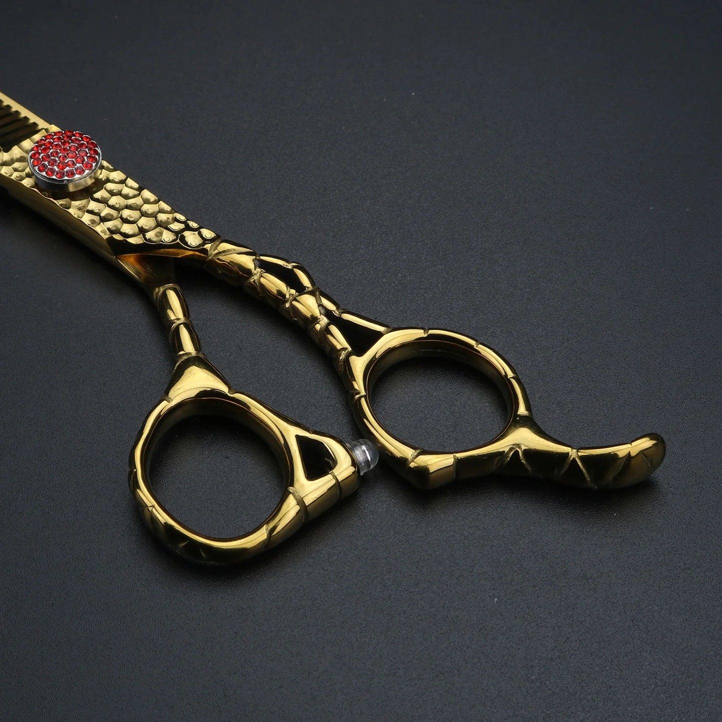 XUANFENG forged hair scissors 6 inch Japanese 440C steel cutting and thinning scissors Barber scissors