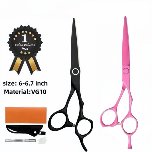 barber Scissors  professional hairdressing scissors 6.2/6.7 inch Scissors High-end barber scissors made of VG10 materia