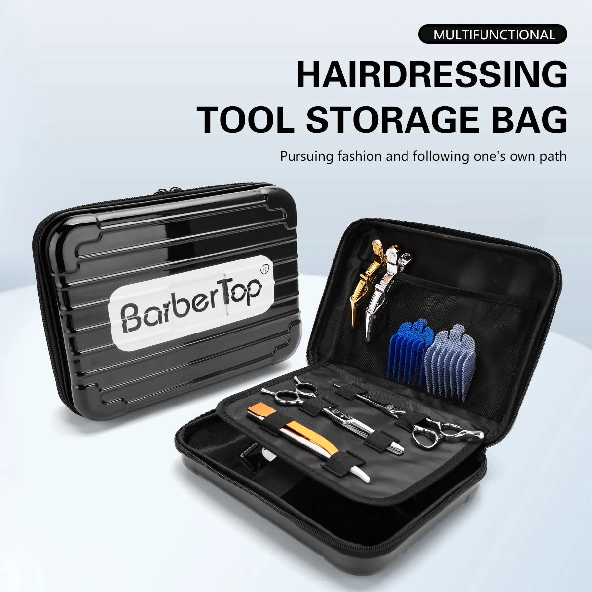 NEW Barber Shockproof  Hair Scissors Case Bag Crush Resistance Trimmer Suitcase Waterproof Non-defrmation Styling Tool Box