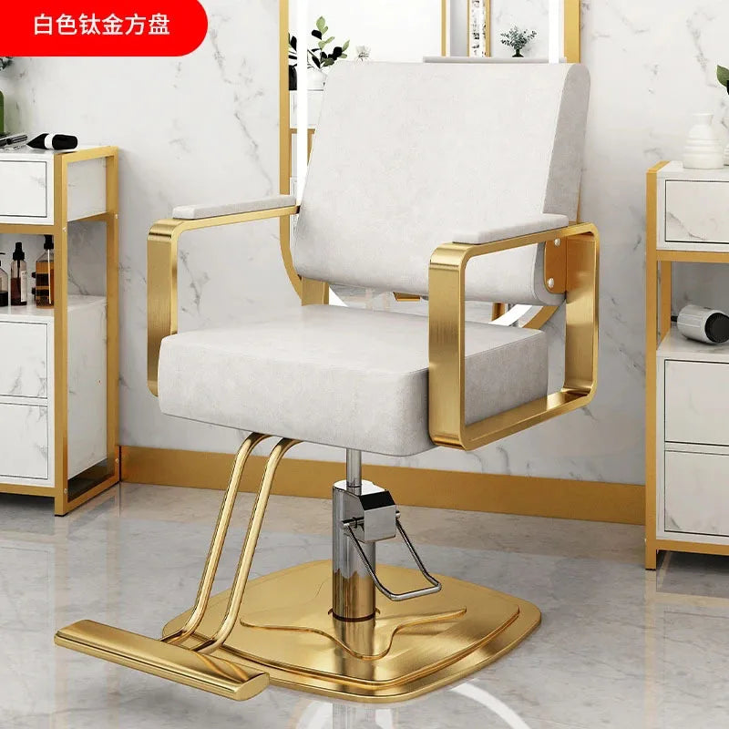 Simple Hair Salon Barber Chairs Light Luxury Salon Furniture for Beauty Salon Chair Lift Swivel Chair Special Hairdressing Chair