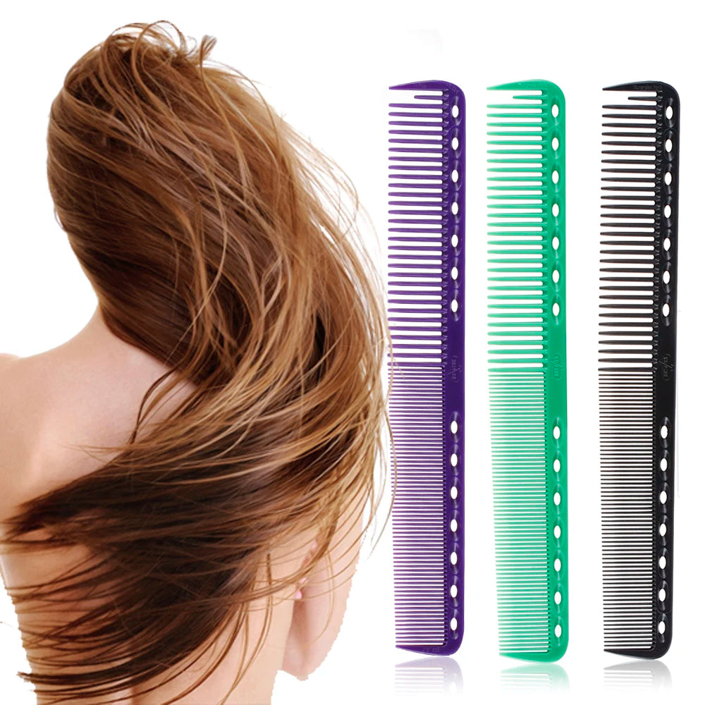 Hair Combs Professional Carbon Anti-static Hairdressing Brush Candy Color Salon Flattop Hair Cutting Comb Hair Care Styling Tool