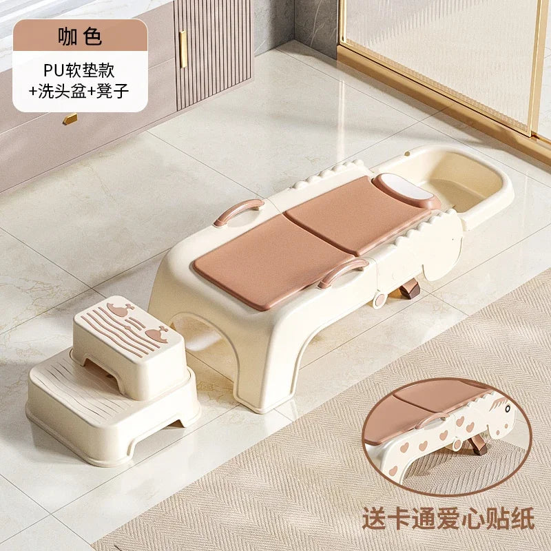 Hair Washing Recliner Pregnant Women Shampoo Chairs Household Childrens Foldable Adult Shampoo Chairs Comfort Furniture HYSC